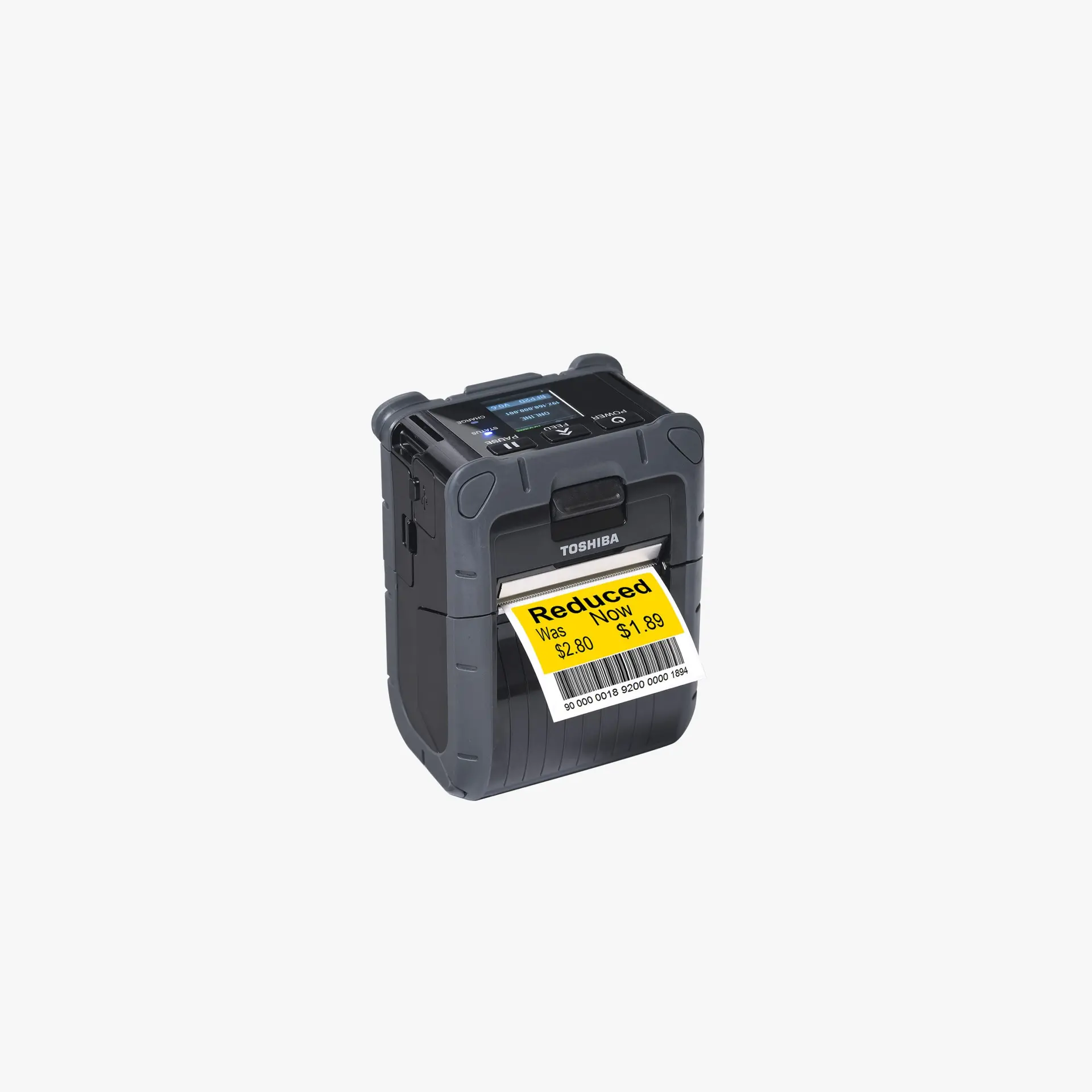 TOSHIBA B-FP2D-GH30-QM-S Mobile Label Printer - Image 3
